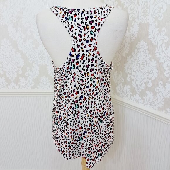 Forever 21 Multicolored Leopard Print Tank Top Juniors Size Medium - Picture 4 of 5